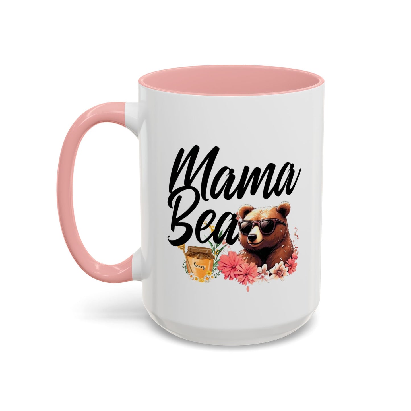 Mama Bear Accent Coffee Mug - Perfect Gift for Moms, 11 and 15oz