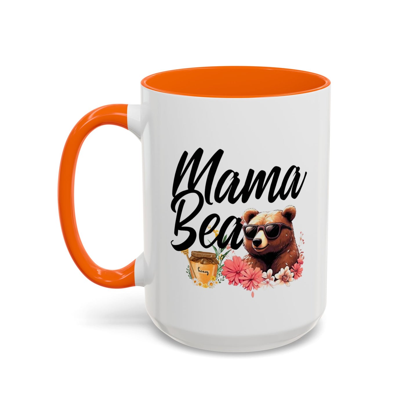 Mama Bear Accent Coffee Mug - Perfect Gift for Moms, 11 and 15oz