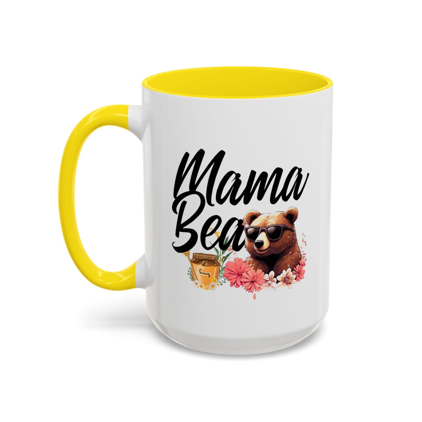 Mama Bear Accent Coffee Mug - Perfect Gift for Moms, 11 and 15oz