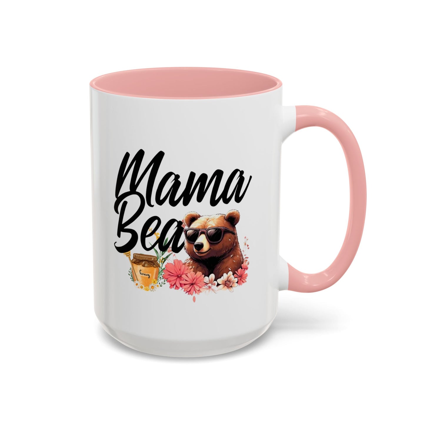 Mama Bear Accent Coffee Mug - Perfect Gift for Moms, 11 and 15oz