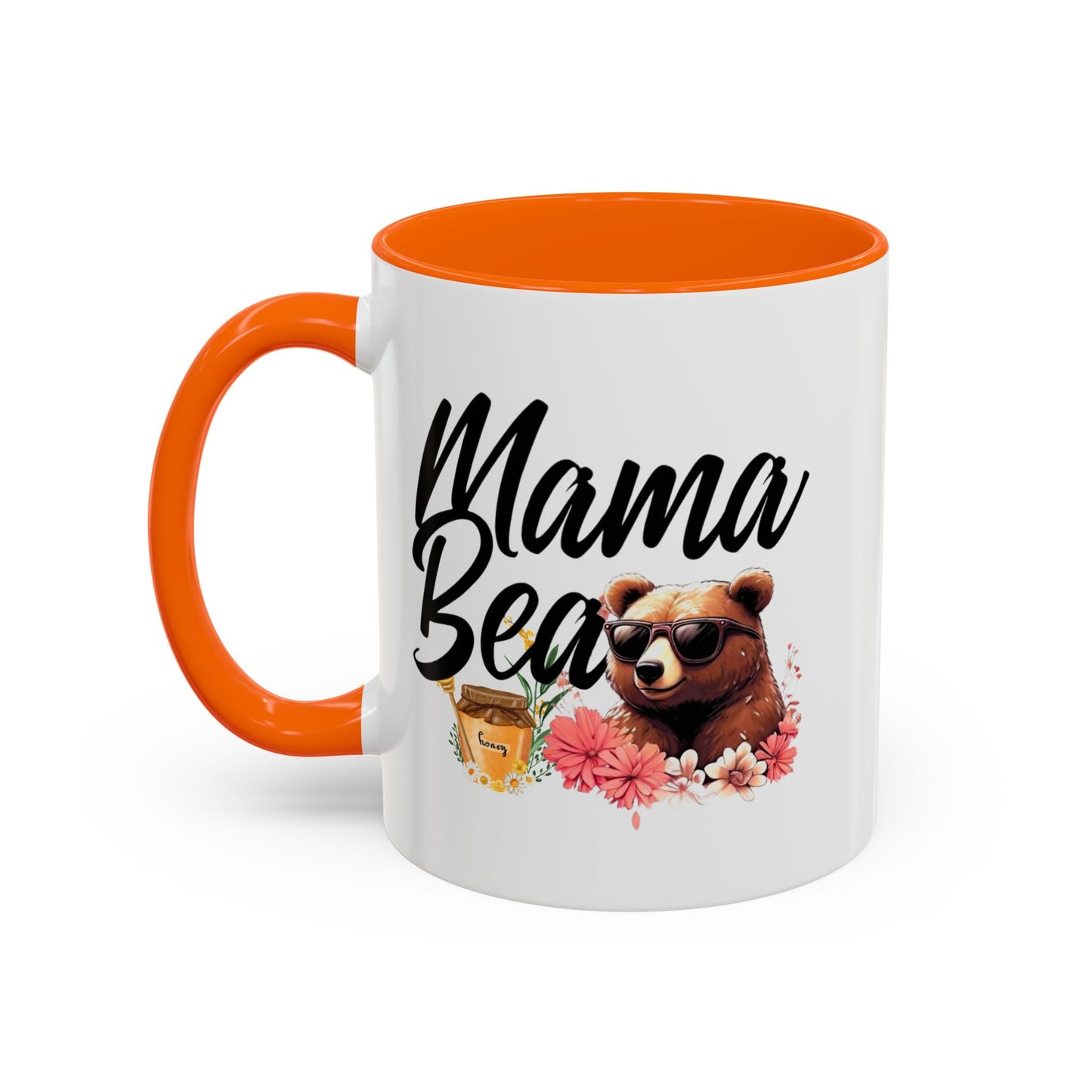 Mama Bear Accent Coffee Mug - Perfect Gift for Moms, 11 and 15oz