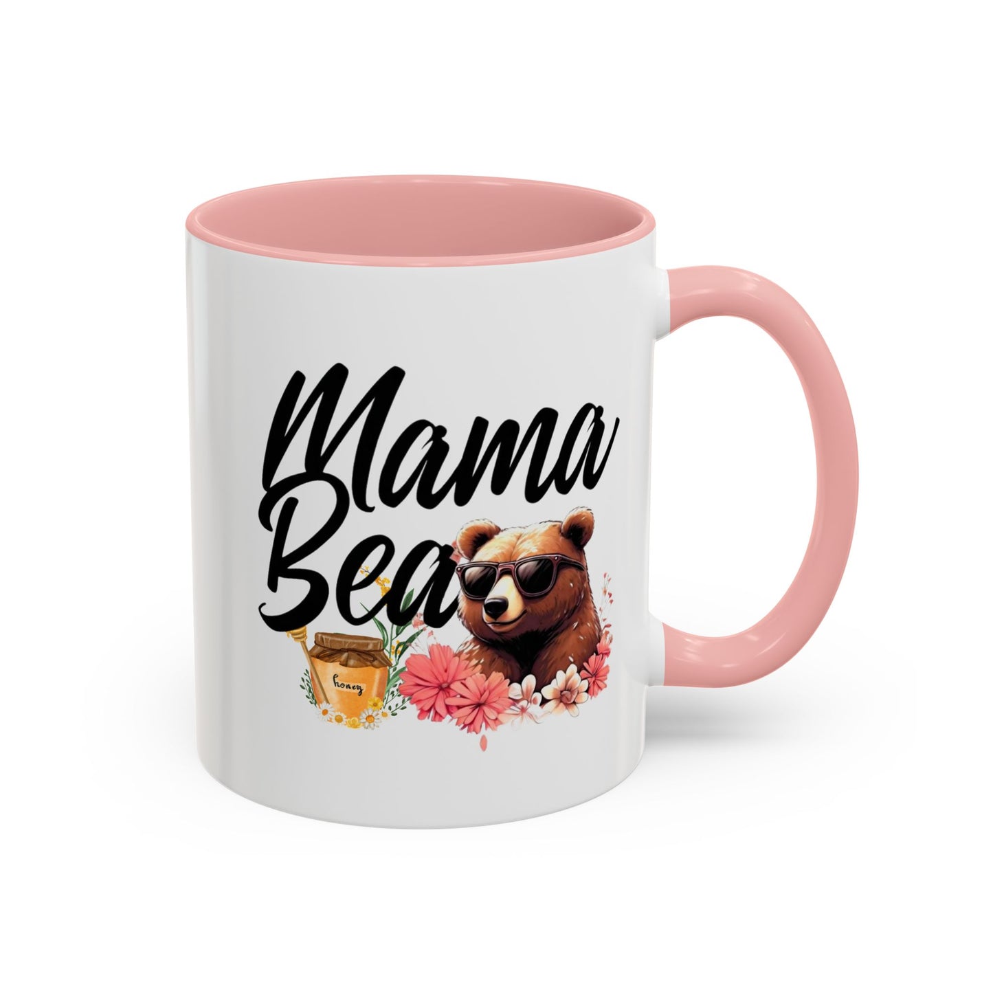 Mama Bear Accent Coffee Mug - Perfect Gift for Moms, 11 and 15oz