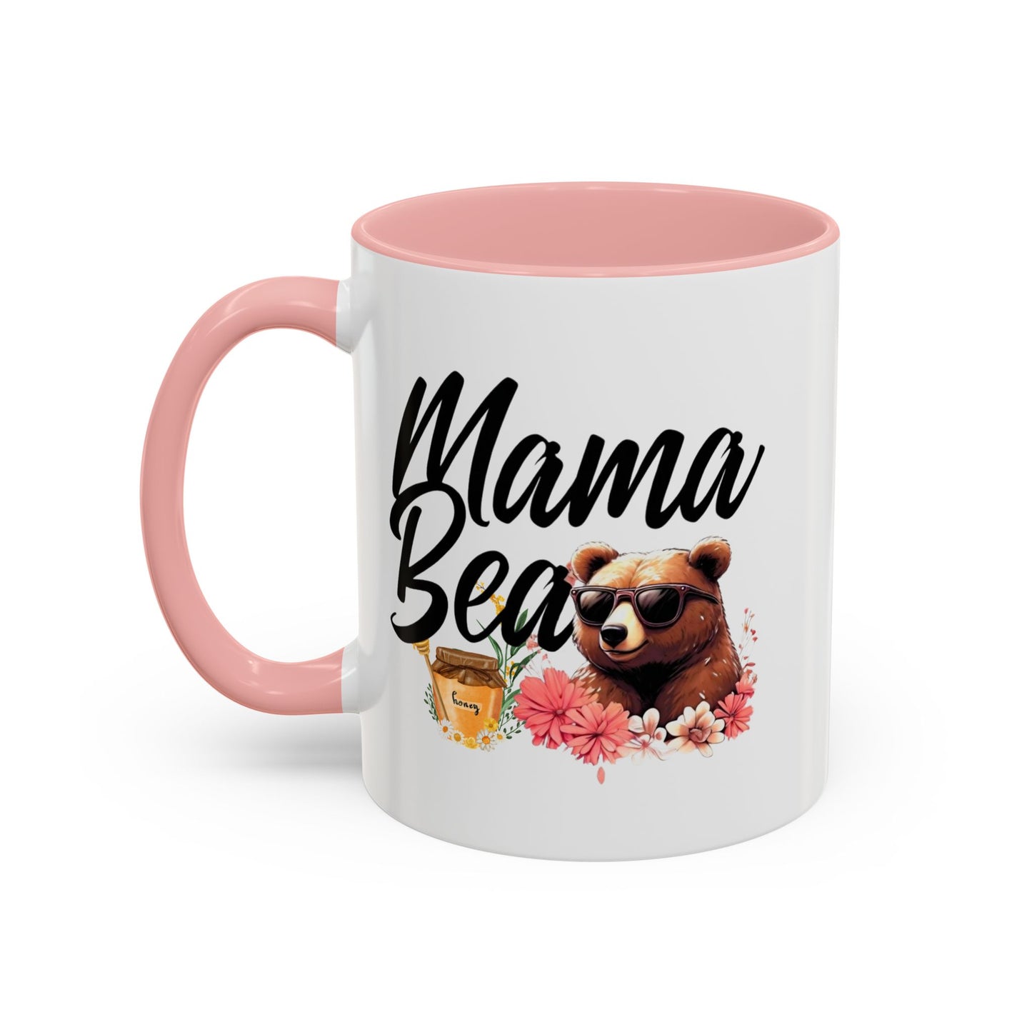 Mama Bear Accent Coffee Mug - Perfect Gift for Moms, 11 and 15oz