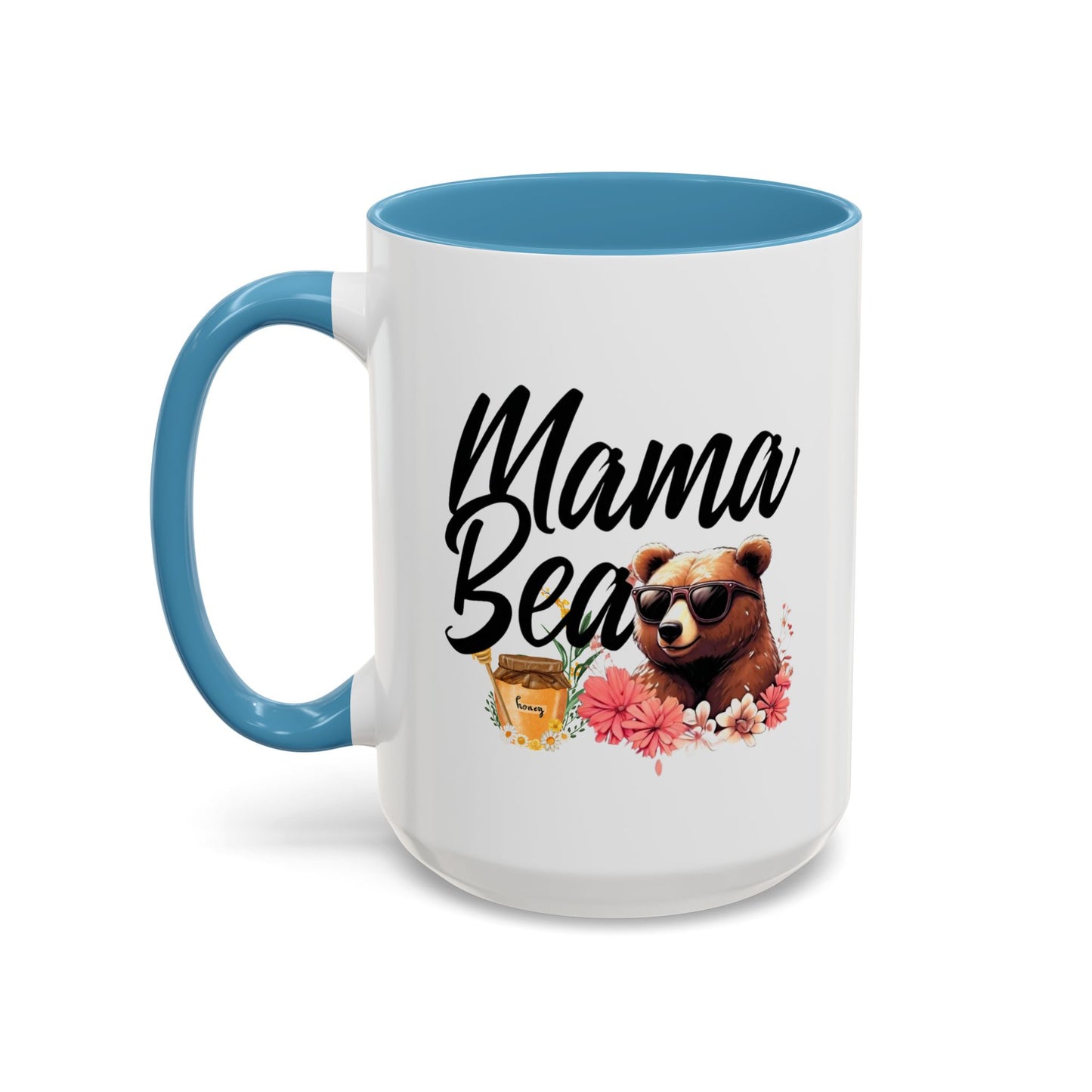 Mama Bear Accent Coffee Mug - Perfect Gift for Moms, 11 and 15oz