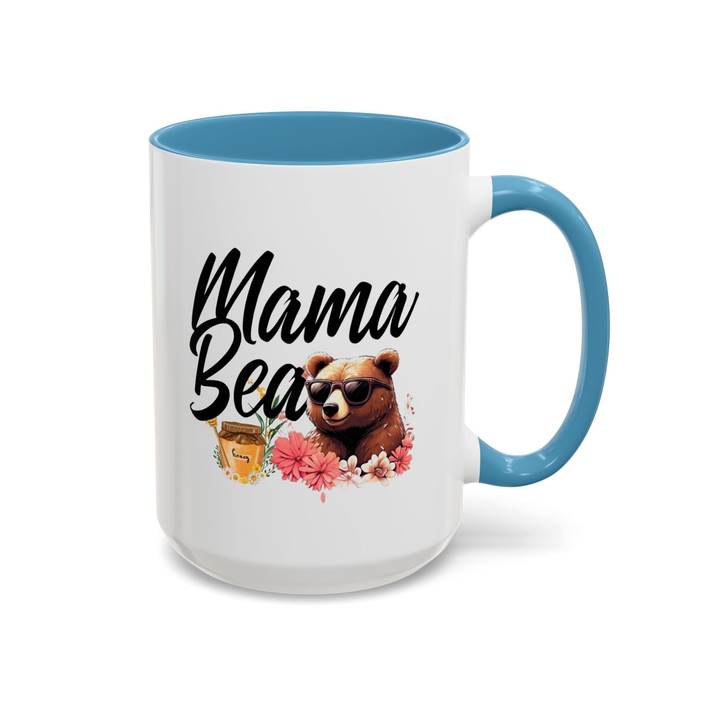 Mama Bear Accent Coffee Mug - Perfect Gift for Moms, 11 and 15oz