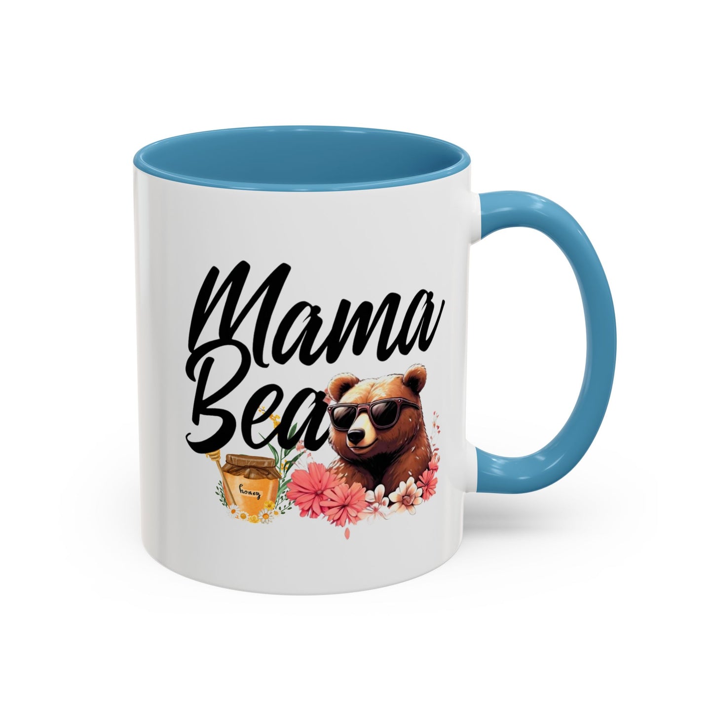 Mama Bear Accent Coffee Mug - Perfect Gift for Moms, 11 and 15oz