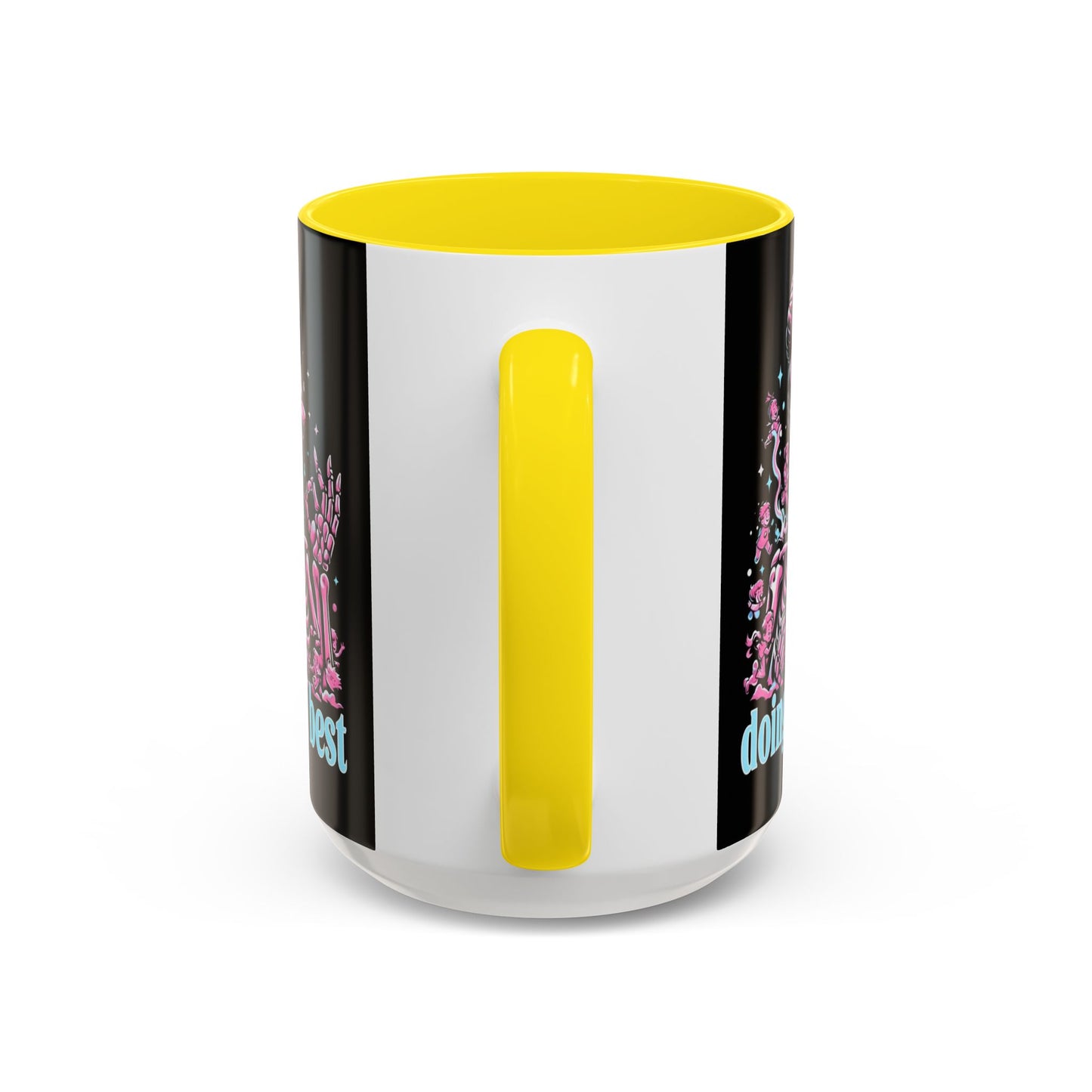 Funny Skeleton Doing My Best Coffee Mug - 11 & 15 oz