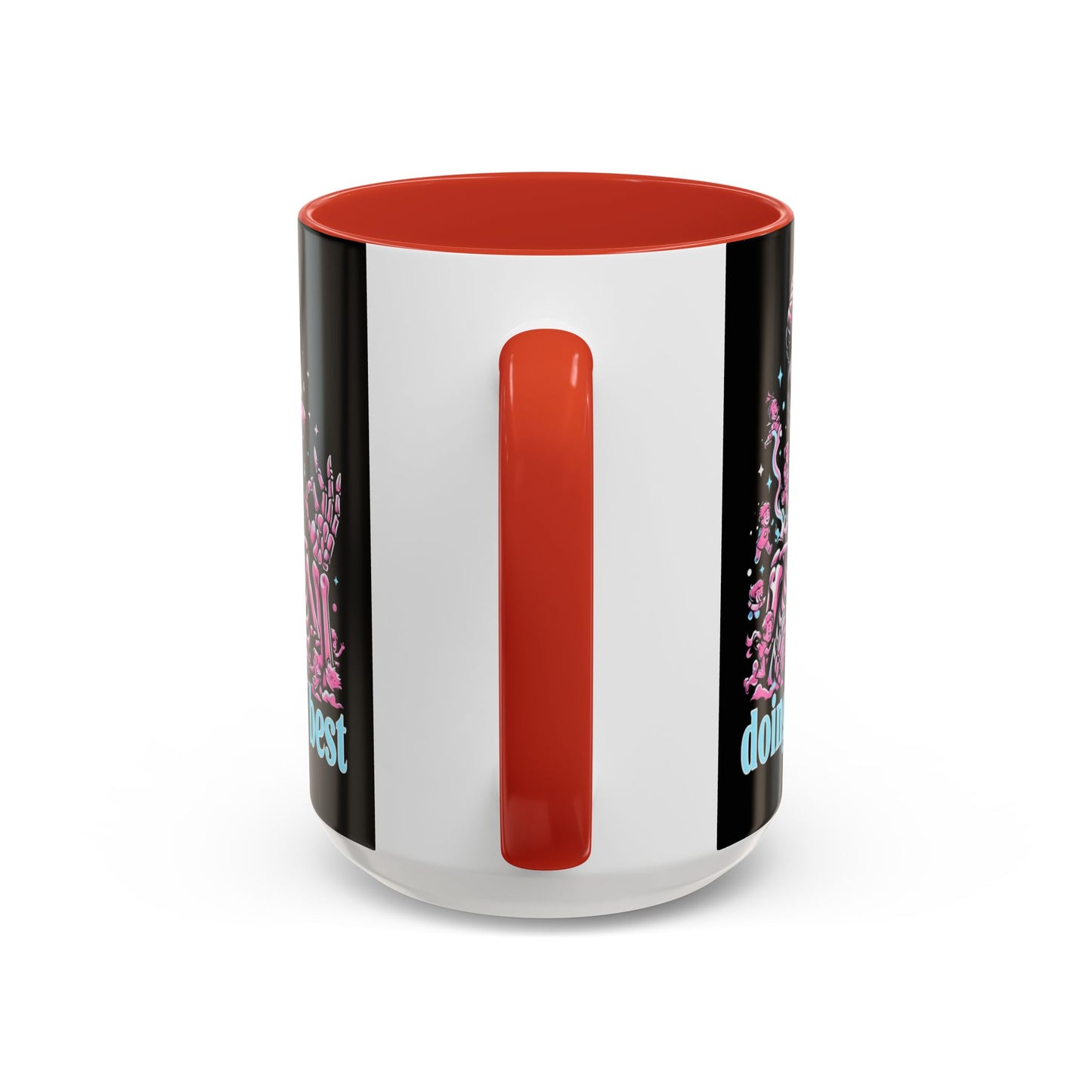 Funny Skeleton Doing My Best Coffee Mug - 11 & 15 oz