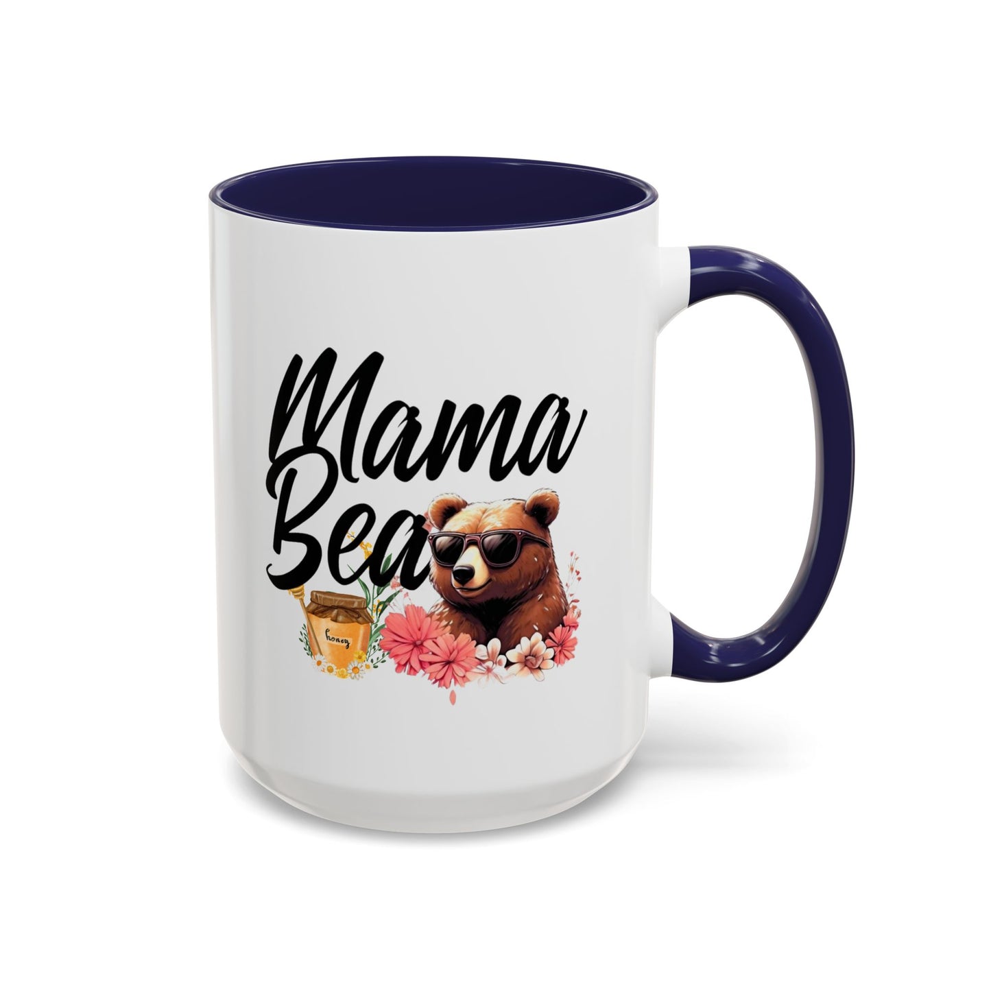 Mama Bear Accent Coffee Mug - Perfect Gift for Moms, 11 and 15oz