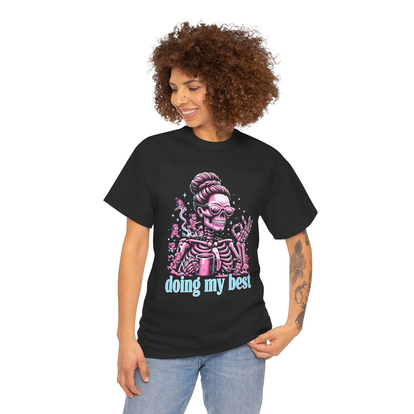 Skeleton 'Doing My Best' T-Shirt