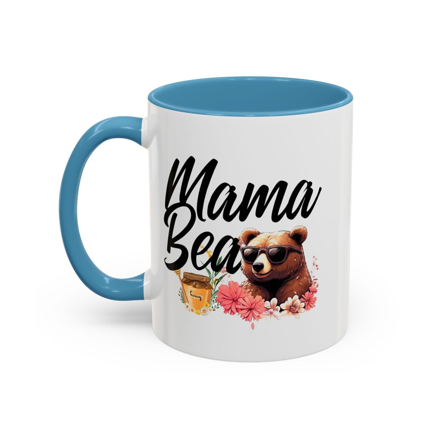 Mama Bear Accent Coffee Mug - Perfect Gift for Moms, 11 and 15oz