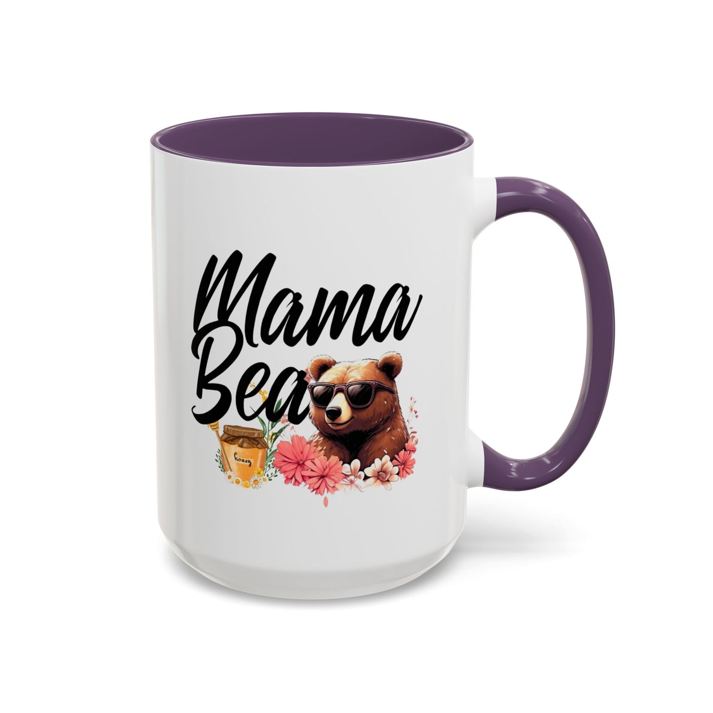 Mama Bear Accent Coffee Mug - Perfect Gift for Moms, 11 and 15oz