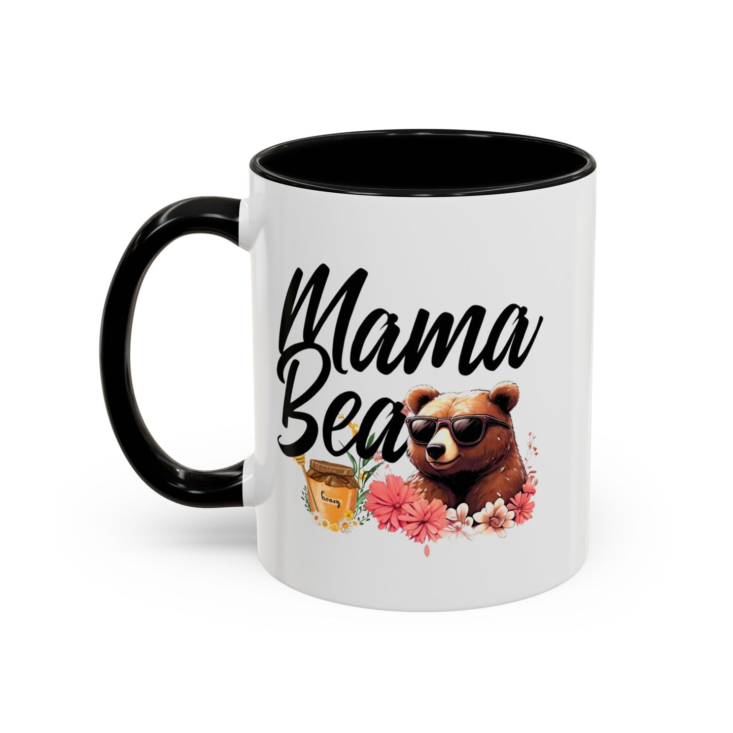 Mama Bear Accent Coffee Mug - Perfect Gift for Moms, 11 and 15oz