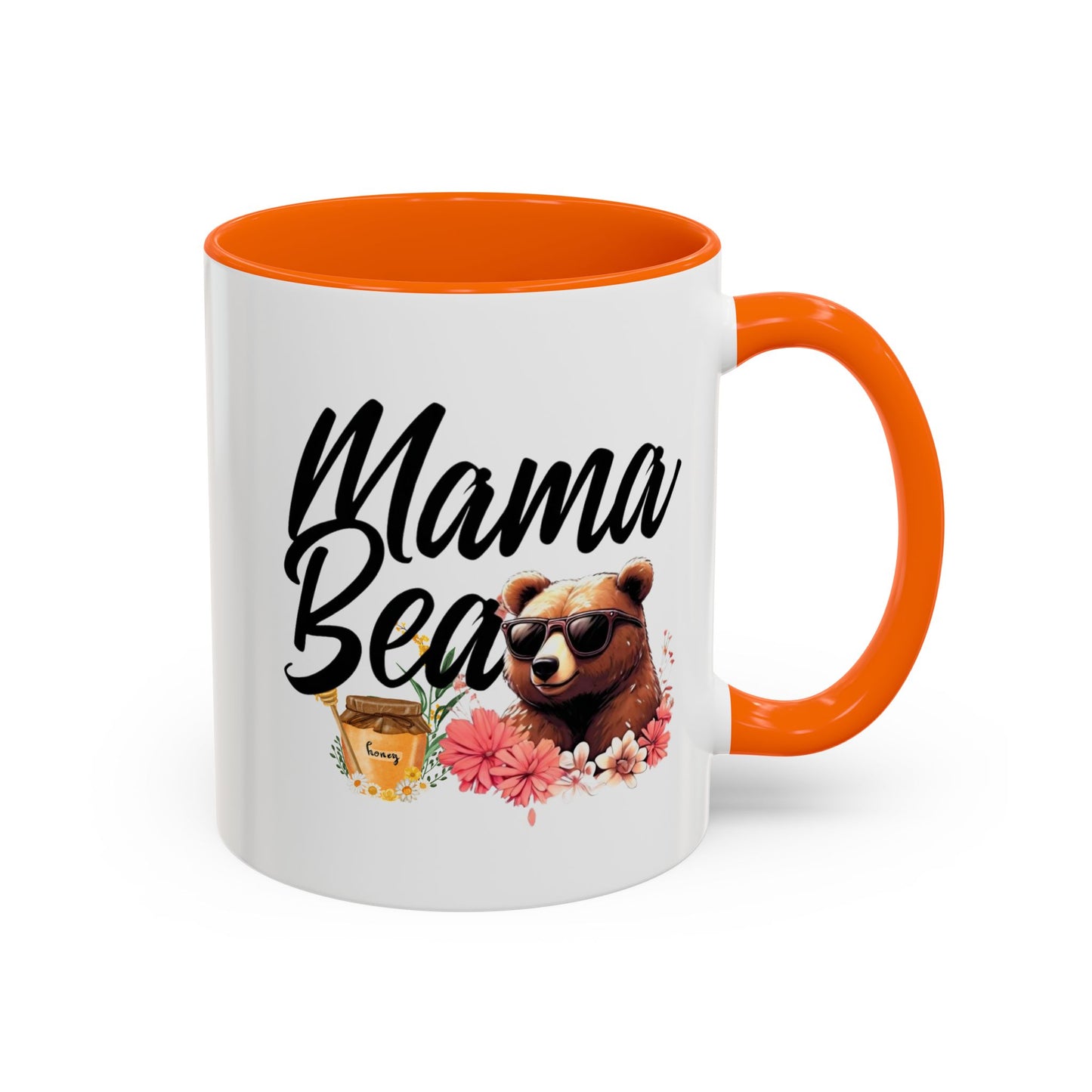 Mama Bear Accent Coffee Mug - Perfect Gift for Moms, 11 and 15oz