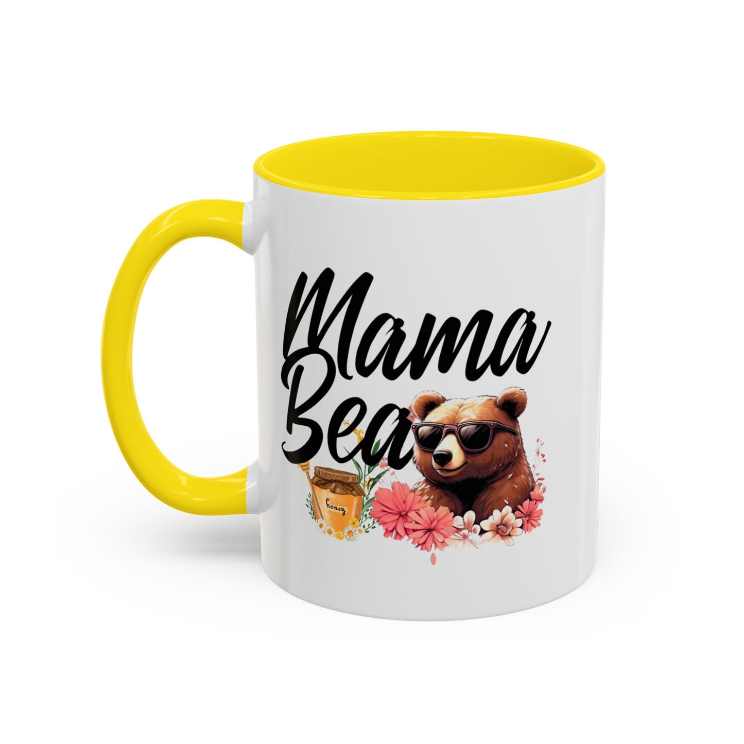 Mama Bear Accent Coffee Mug - Perfect Gift for Moms, 11 and 15oz