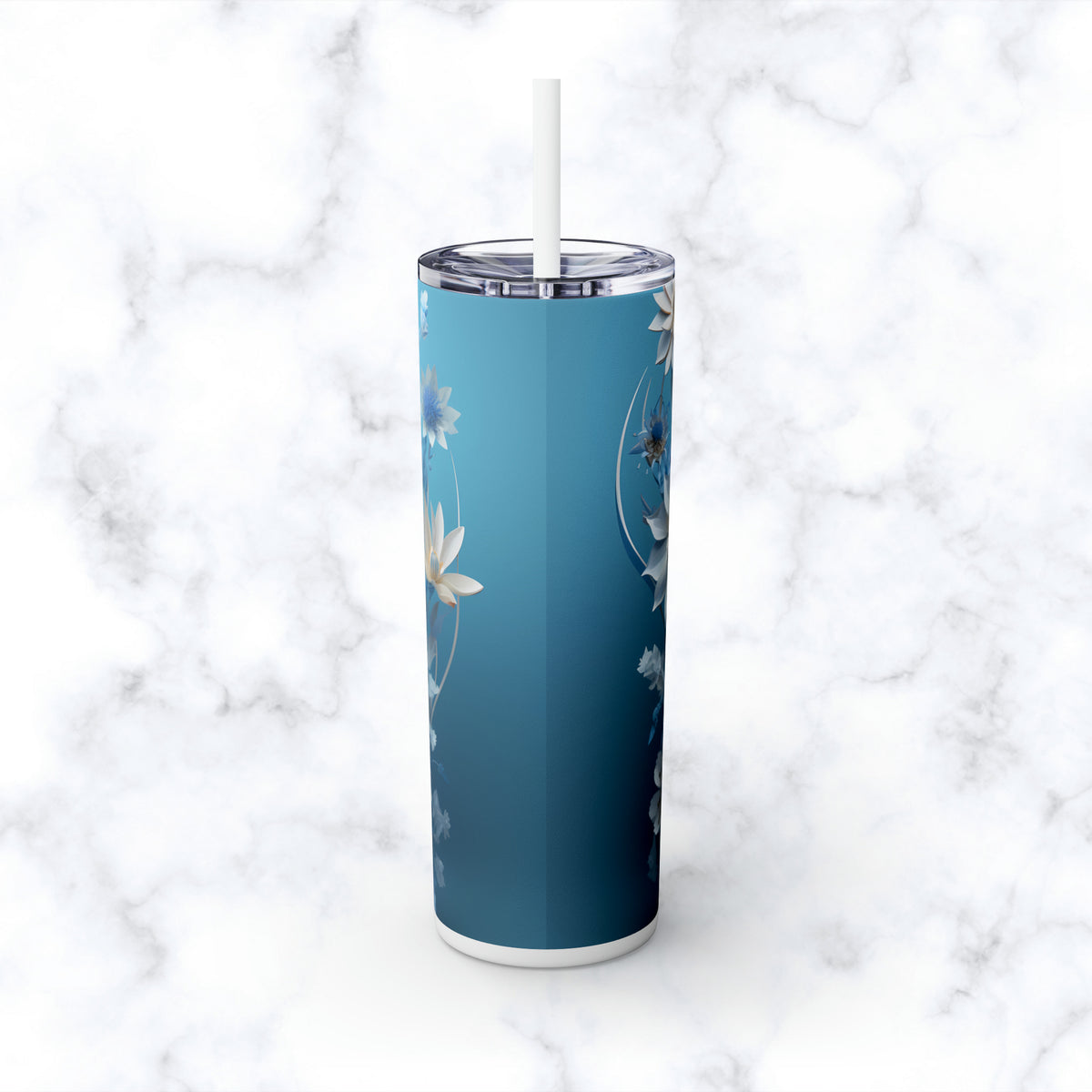 Skinny Tumbler with Straw, 20oz Zodiac Virgo