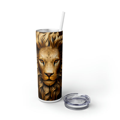 Skinny Tumbler with Straw, 20oz Zodiac Leo