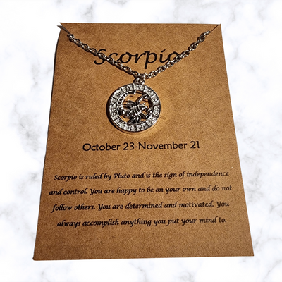 Scorpio Zodiac Necklace