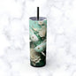 Skinny Tumbler with Straw, 20oz Zodiac Pisces