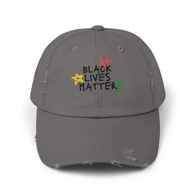 Unisex Distressed Cap "Black Lives Matter"