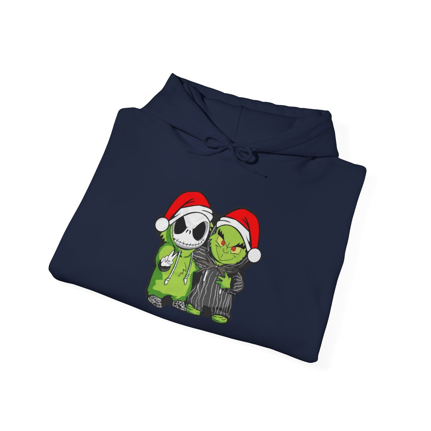 Christmas Jack & Grinch Hoodie — Cute Holiday Skeleton and Grinch Sweatshirt