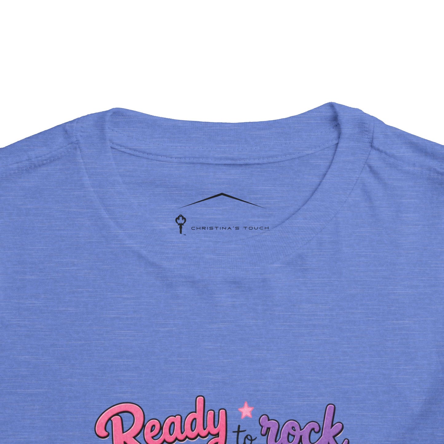 Ready to Rock Pre-K Girl Toddler Tee — Back to School Cat Shirt