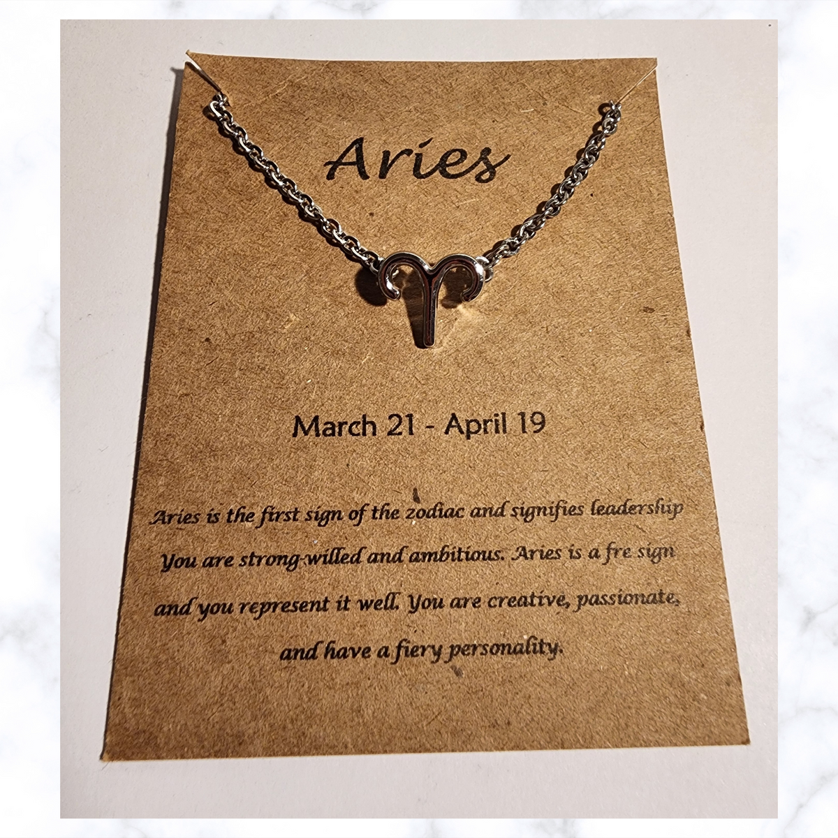 Aries Zodiac Necklace