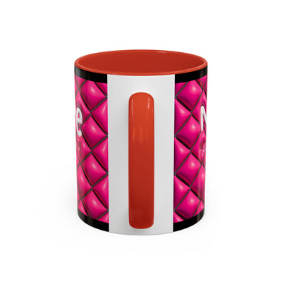 Nope Not today Mug (pink/black accent)