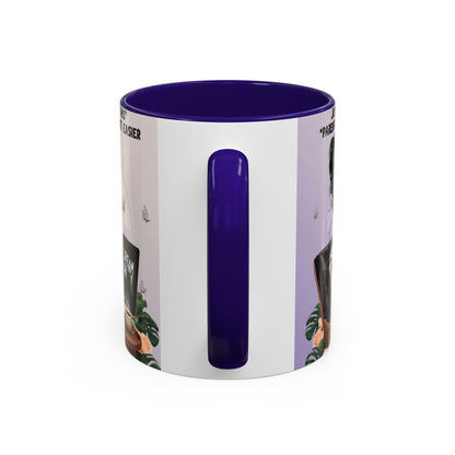 Skeleton Mom Coffee Mug — "Just Waiting For This Parenting Thing To Get Easier" 11oz/15oz