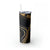 Skinny Tumbler with Straw, 20oz -Black and Gold marble