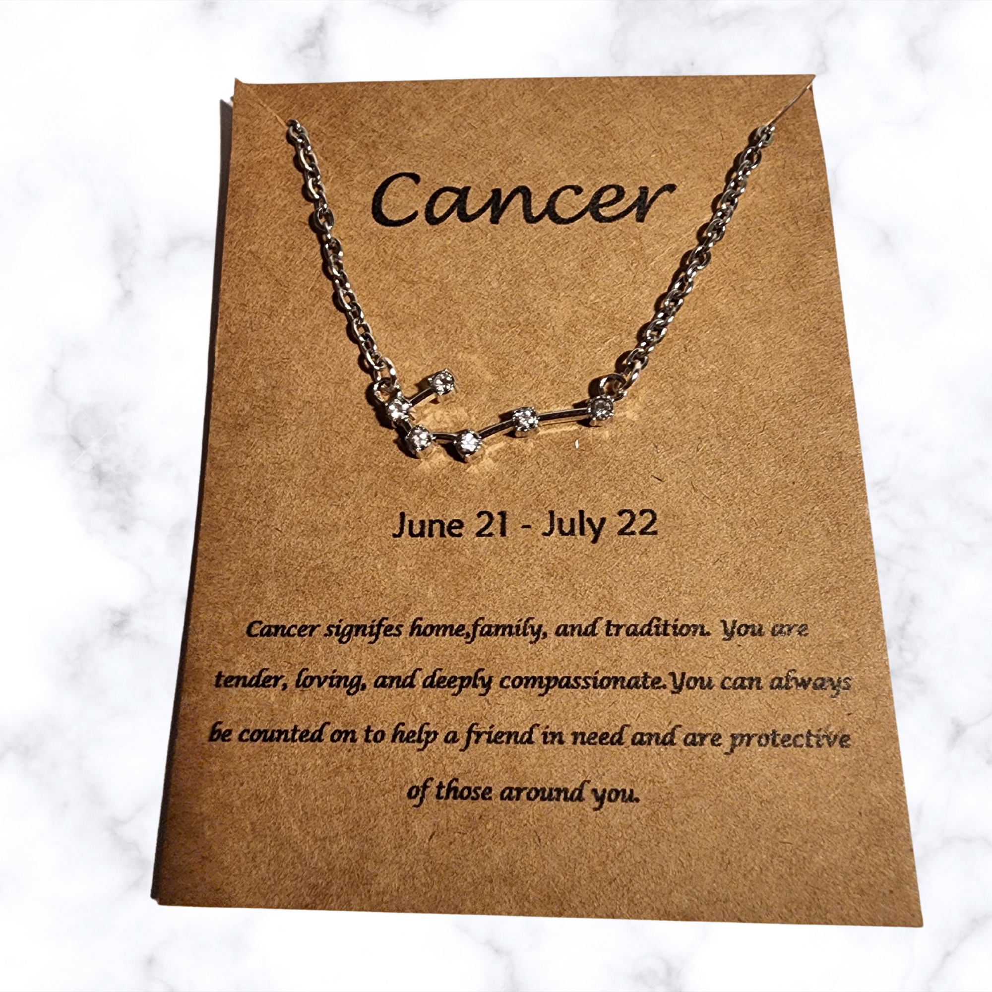 Cancer Zodiac Necklace