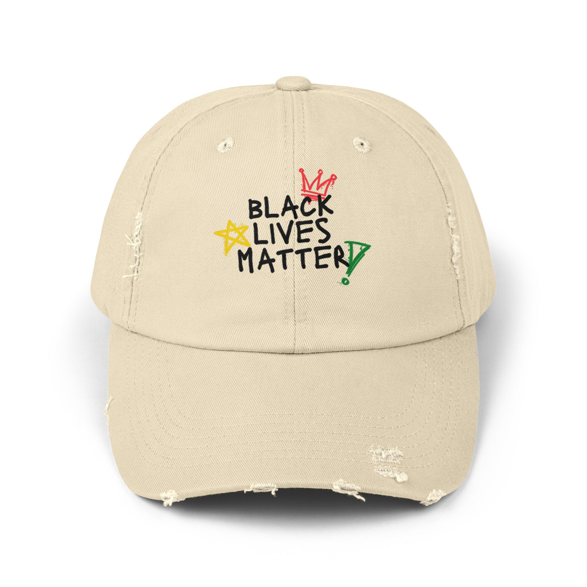 Unisex Distressed Cap "Black Lives Matter"