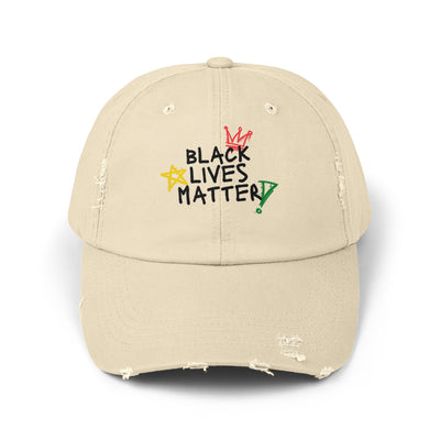 Unisex Distressed Cap "Black Lives Matter"