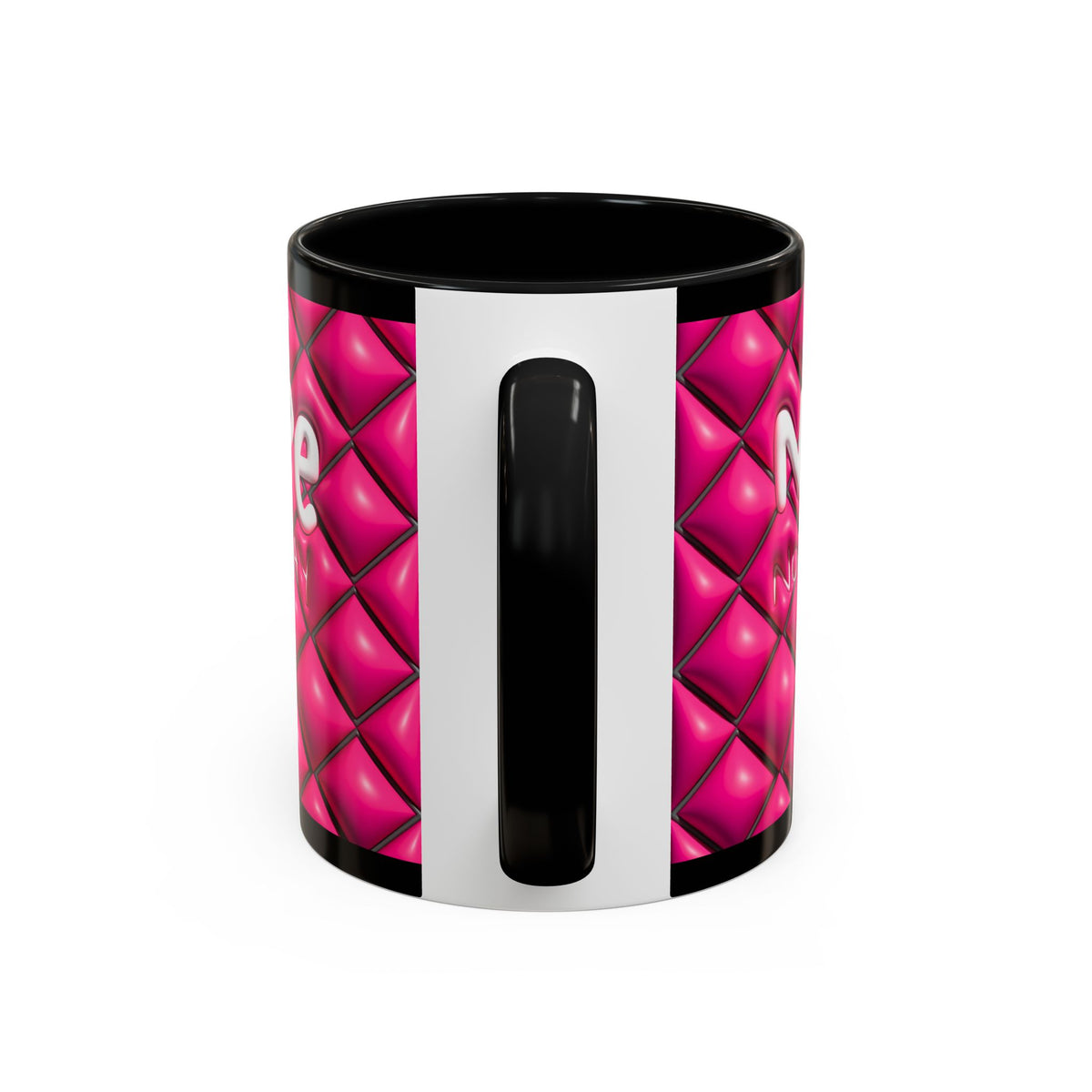 Nope Not today Mug (pink/black accent)