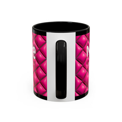 Nope Not today Mug (pink/black accent)