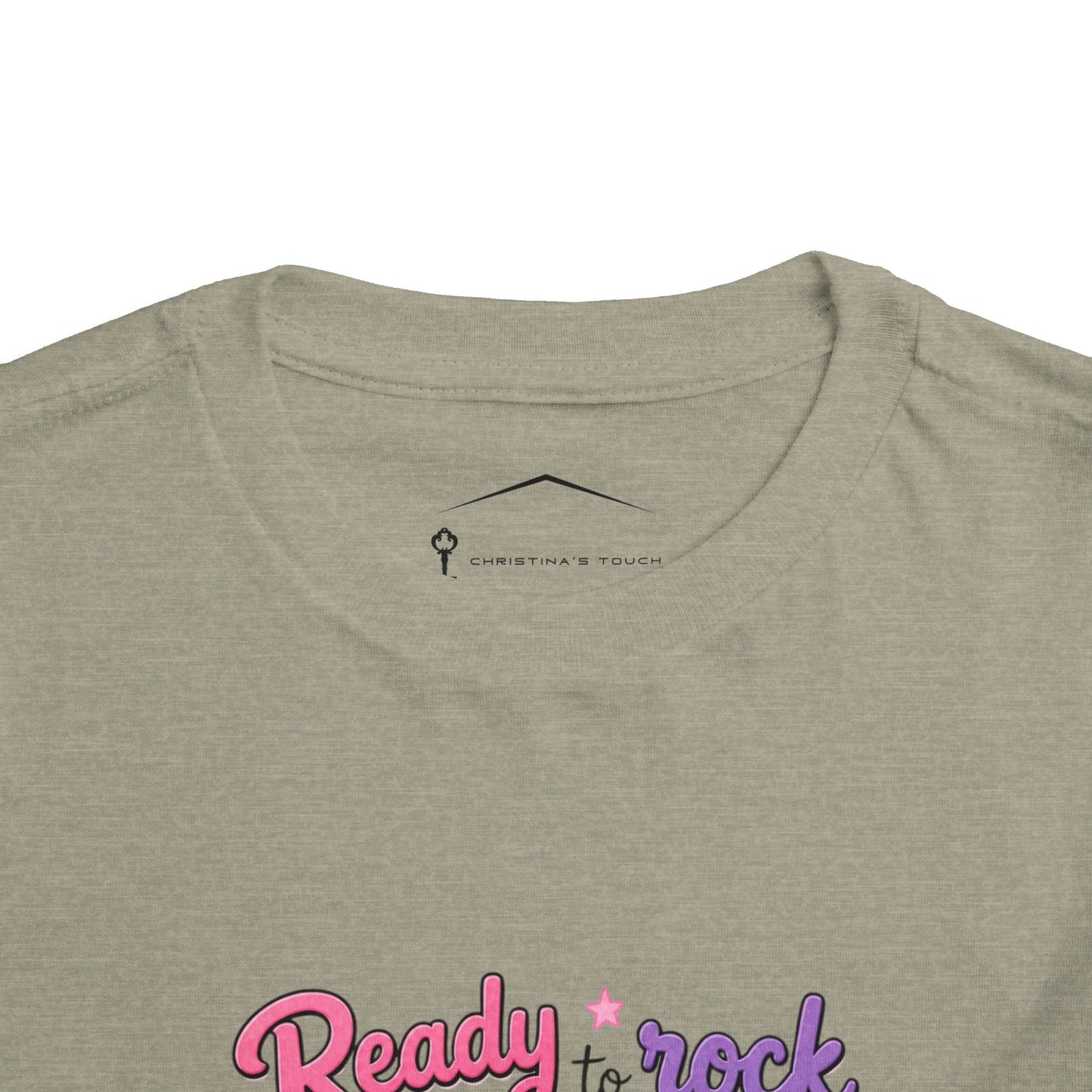 Ready to Rock Pre-K Girl Toddler Tee — Back to School Cat Shirt