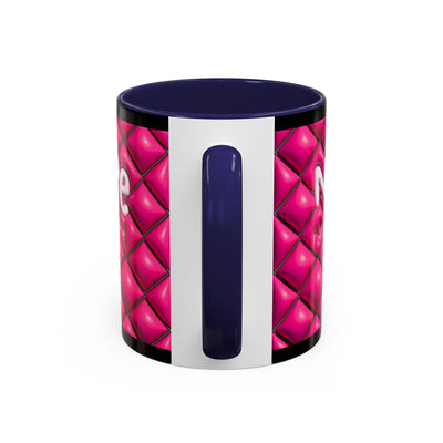 Nope Not today Mug (pink/black accent)