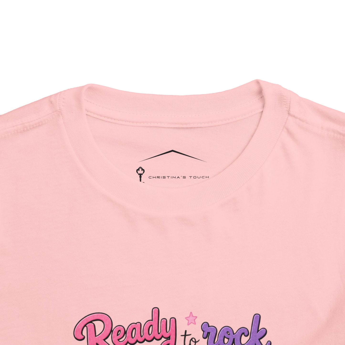 Ready to Rock Pre-K Girl Toddler Tee — Back to School Cat Shirt