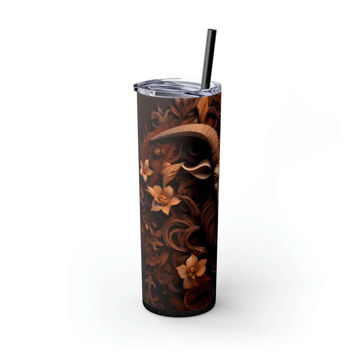 Skinny Tumbler with Straw, 20oz Zodiac Capricorn