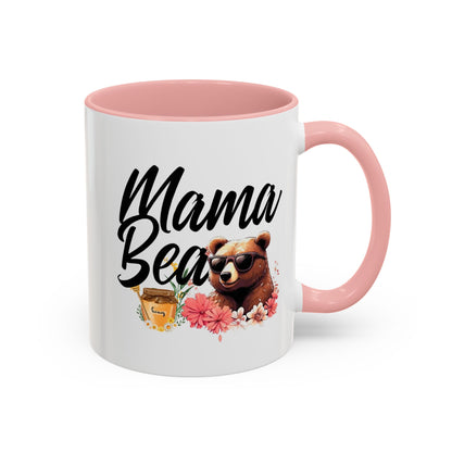 Mama Bear Accent Coffee Mug - Perfect Gift for Moms, 11 and 15oz