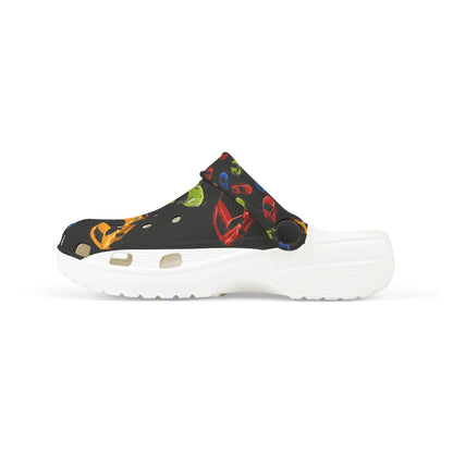 Kids Car Print Foam Clogs — Colorful Toy Car Slip-On Sandals