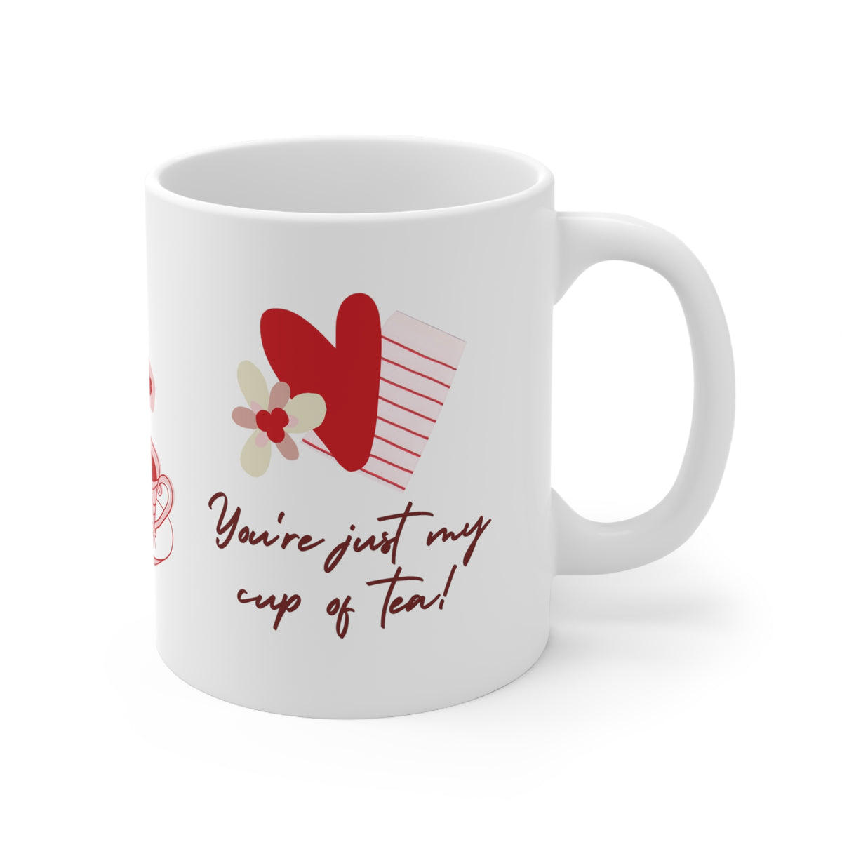 Ceramic Mug 11oz Valentines fave cup of tea!