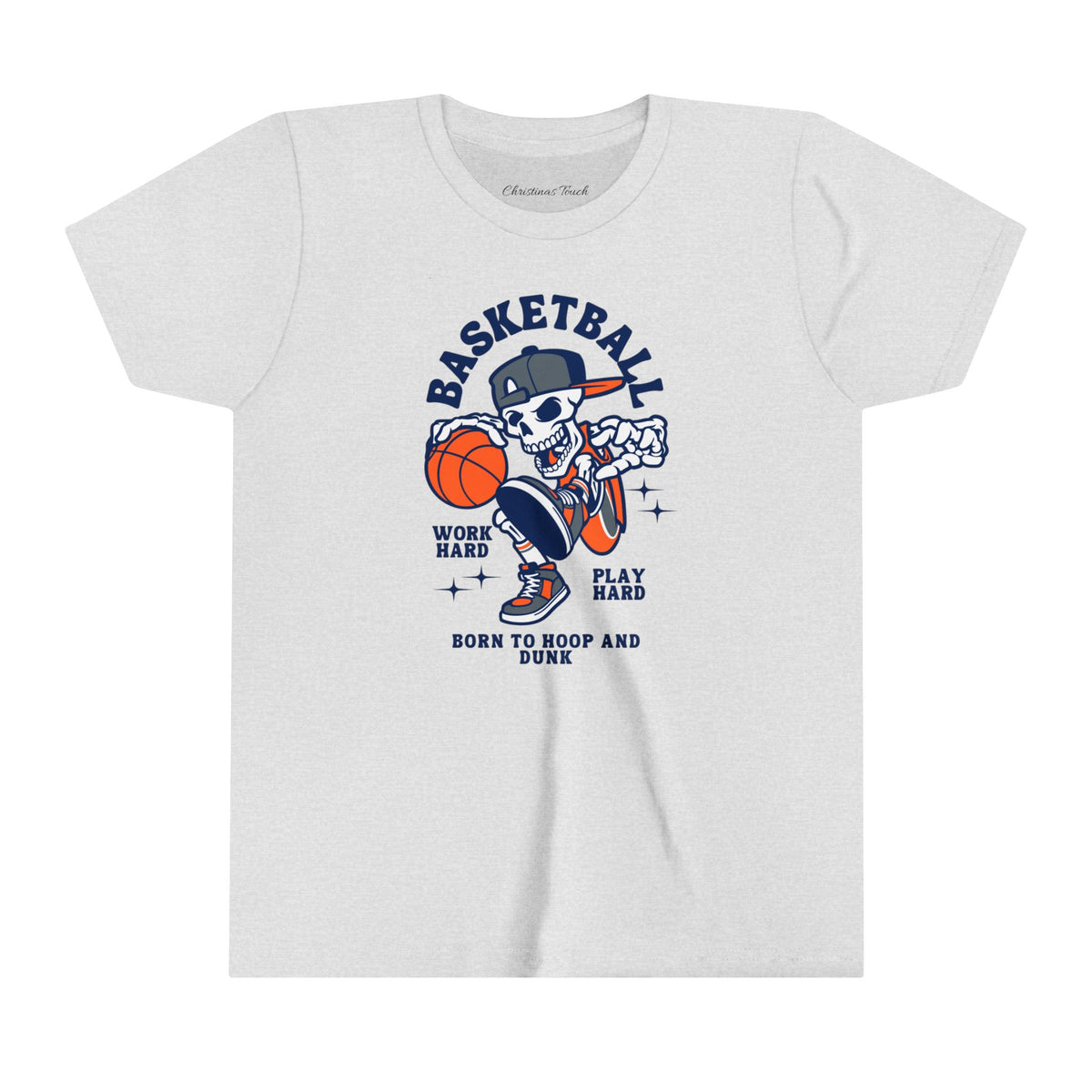 Cool Skeleton basketball kids tshirt