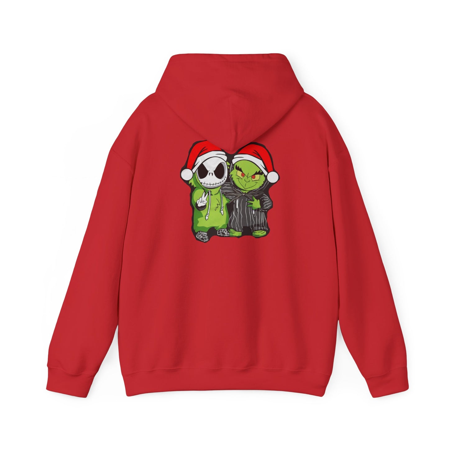 Christmas Jack & Grinch Hoodie — Cute Holiday Skeleton and Grinch Sweatshirt