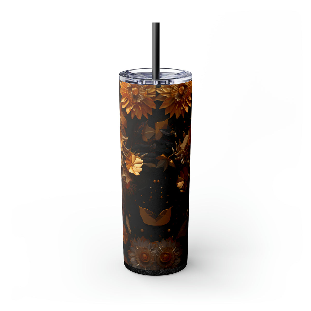 Skinny Tumbler with Straw, 20oz Zodiac Leo-2