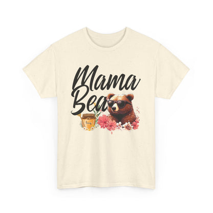 Mama Bear Unisex Heavy Cotton Tee, Cute Animal Shirt, Mother's Day Gift, Casual Everyday Wear, Gift for Mom, Birthday Present