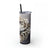 Skinny Tumbler with Straw, 20oz Zodiac Cancer (white)