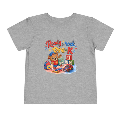 Ready to Rock Pre-K Toddler Tee — Back to School Bear Shirt