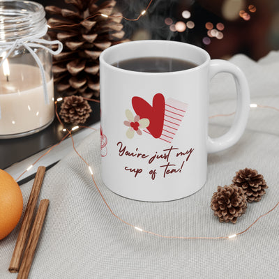 Ceramic Mug 11oz Valentines fave cup of tea!