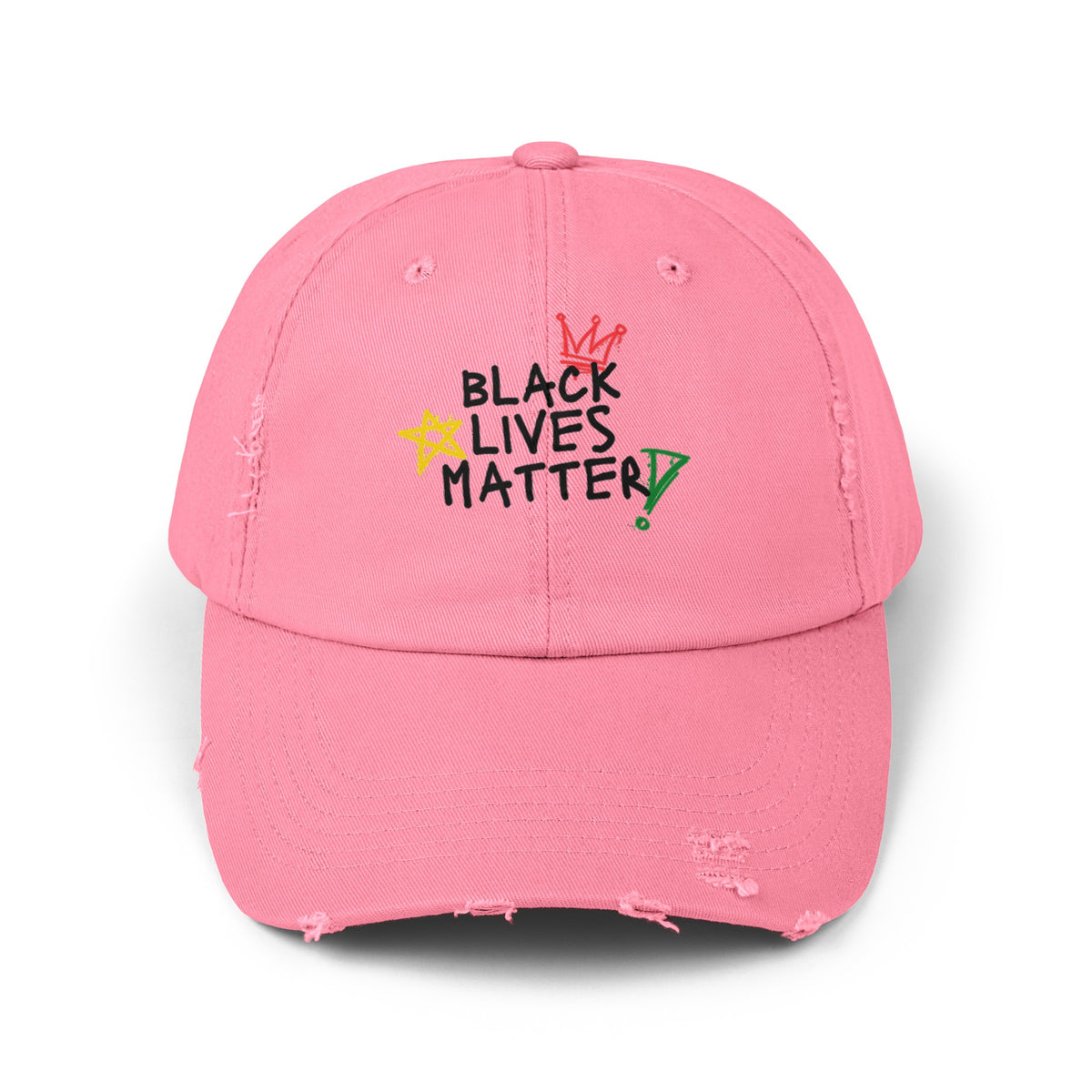 Unisex Distressed Cap "Black Lives Matter"